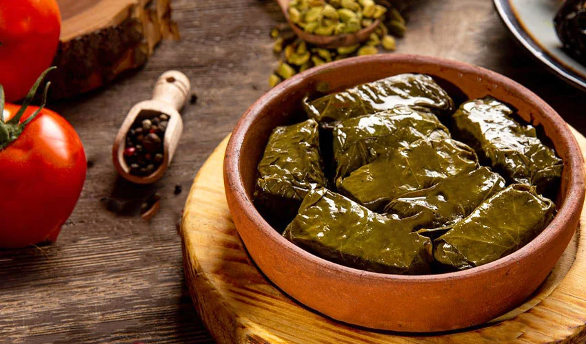 Dolma is a typical food of Iran, Turkey, and Georgia.